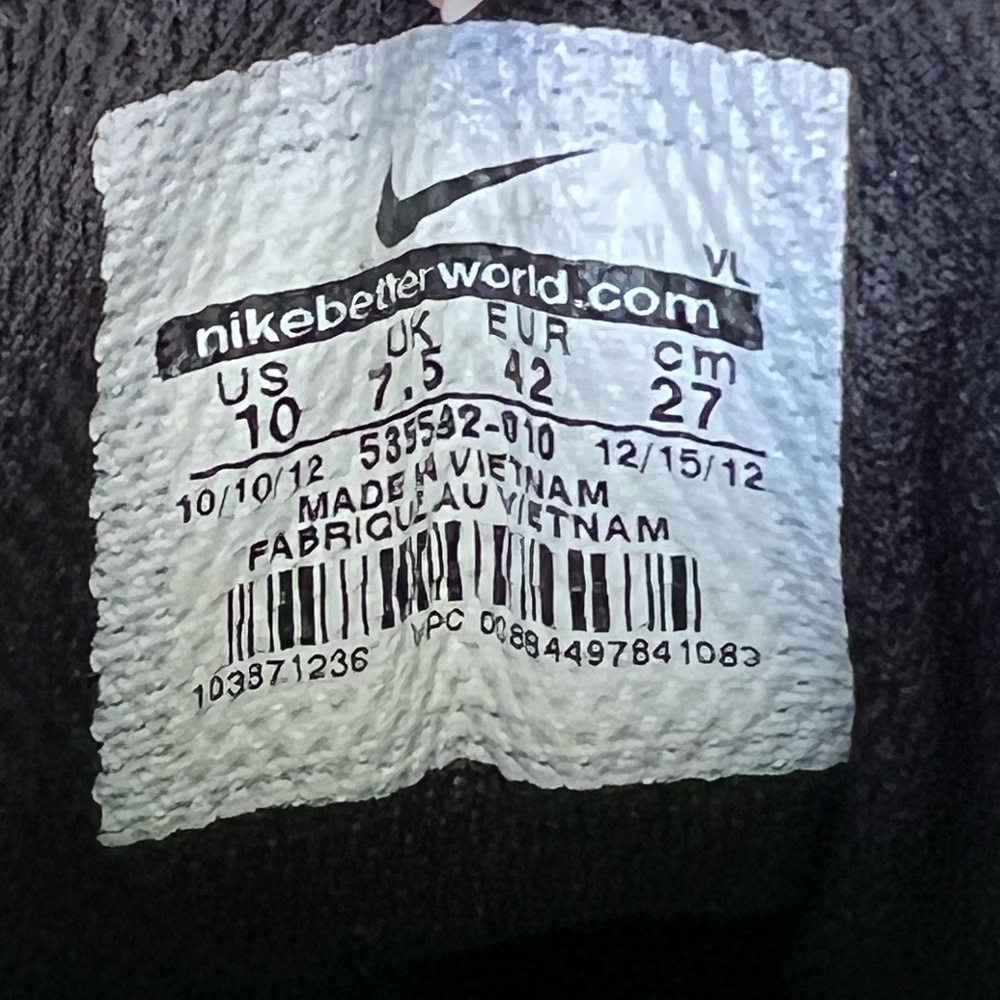 Nike Softball Cleats Unify Keystone Black/White Shoes Women's Sz 10 Molded Stud - Picture 9 of 11